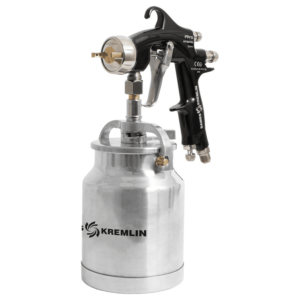FPro S Suction Paint Spray Gun with Cup, 1.8mm Nozzle Main Image