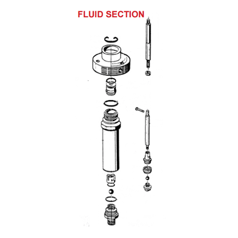 Fluid Seals Kit, 10 - 14 Airmix® Booth Pump - Alt Image 1