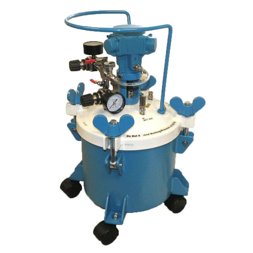 2.5 Gallon Siphon Fed Spray Gun Pot/Agitator with 25' Hose Main Image