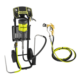 15C25 Cart-Mount Airmix Paint Pump System with Xcite Gun & 25ft Air & Fluid Hoses Main Image