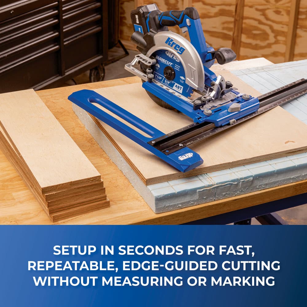Kreg Rip-Cut Universal Edge Guide for Circular Saws - Image 2