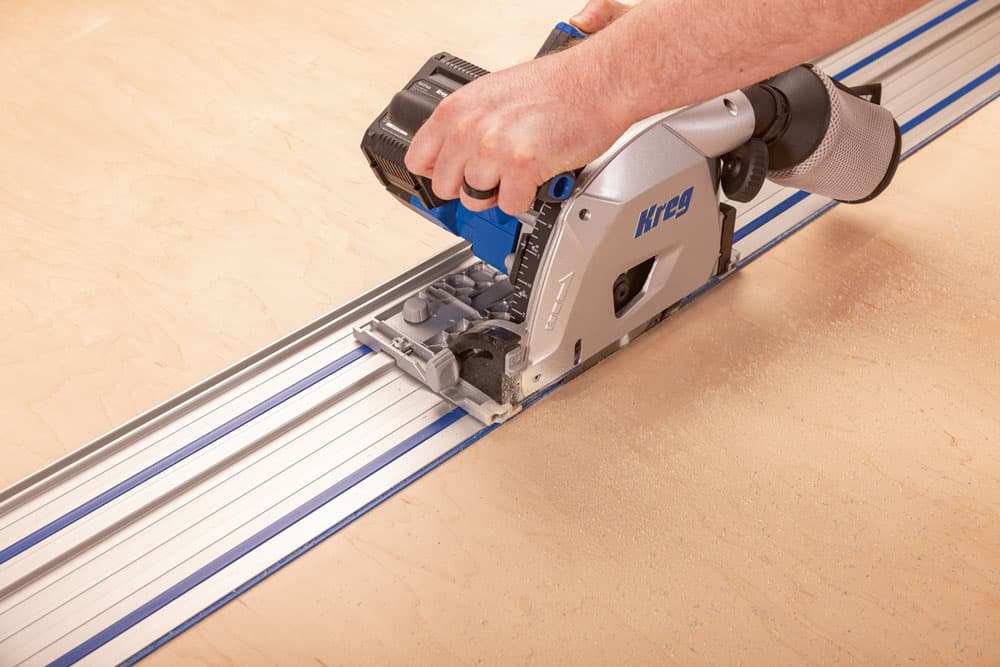 Kreg 20V Ionic Drive™ 6 1/2-in Plunge-Cut Track Saw Kit - Image 4