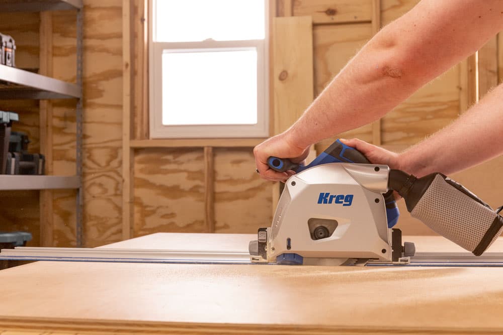 Kreg 20V Ionic Drive™ 6 1/2-in Plunge-Cut Track Saw Kit - Image 6