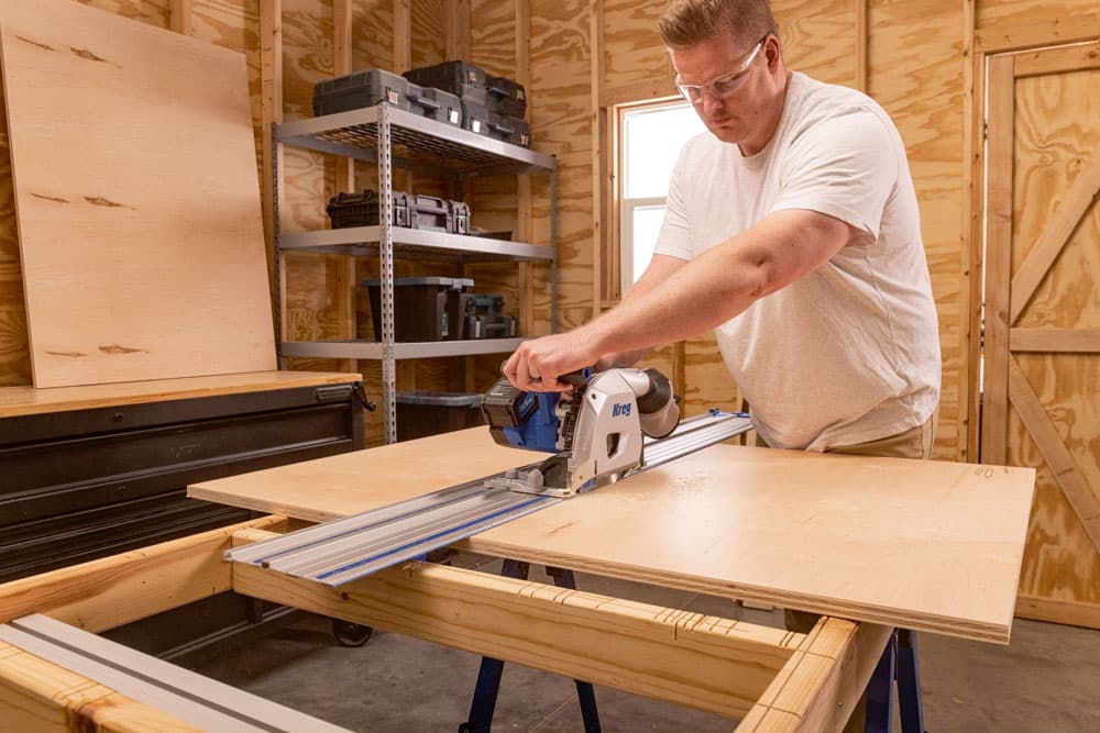 Kreg 20V Ionic Drive™ 6 1/2-in Plunge-Cut Track Saw Kit - Image 8