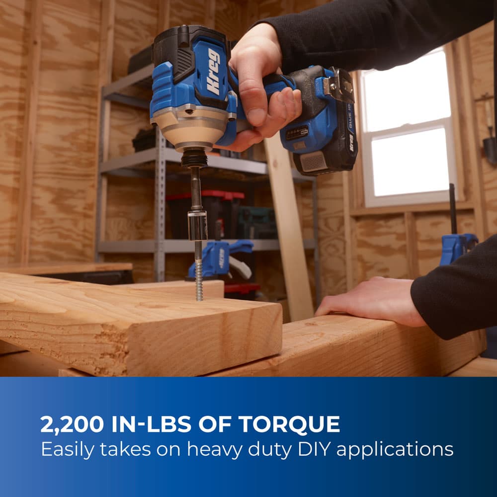 Kreg 20V Ionic Drive™ 1/4-in Compact Impact Driver - Image 4