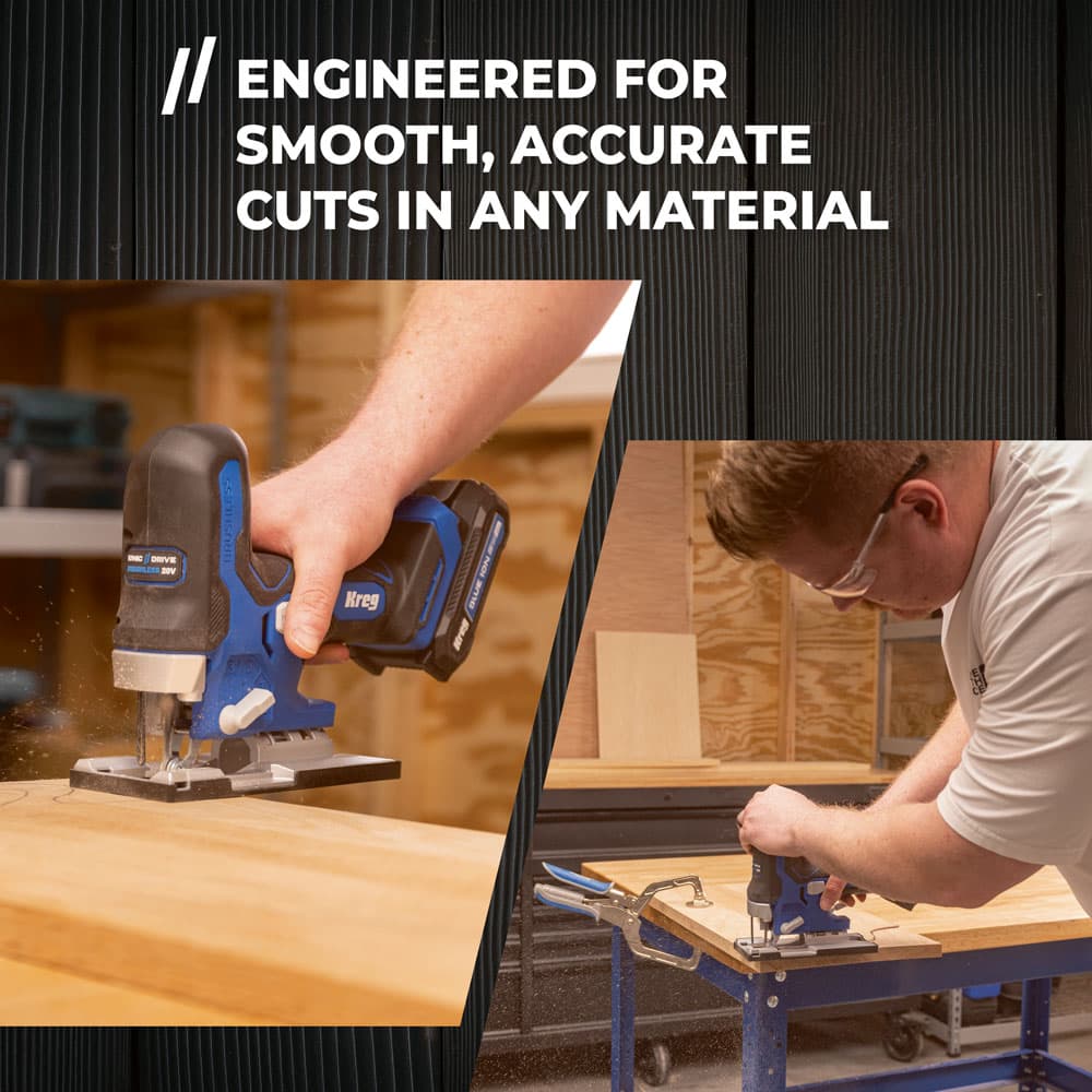 Kreg 20V Ionic Drive™ Barrel Grip Jigsaw - Image 2