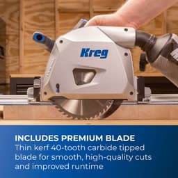 Kreg 20V Ionic Drive™ 6-1/2-in Plunge Cut Track Saw - Image 4