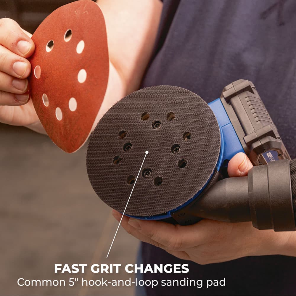 Kreg 20V Ionic Drive™ 5-in Random Orbit Sander - Image 7