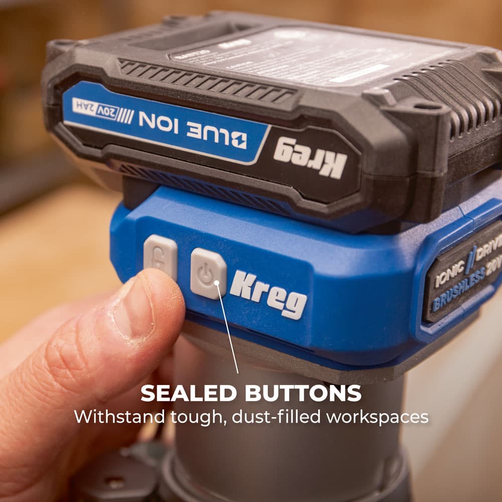 Kreg 20V Ionic Drive™ 1/4-in Trim Router - Image 7