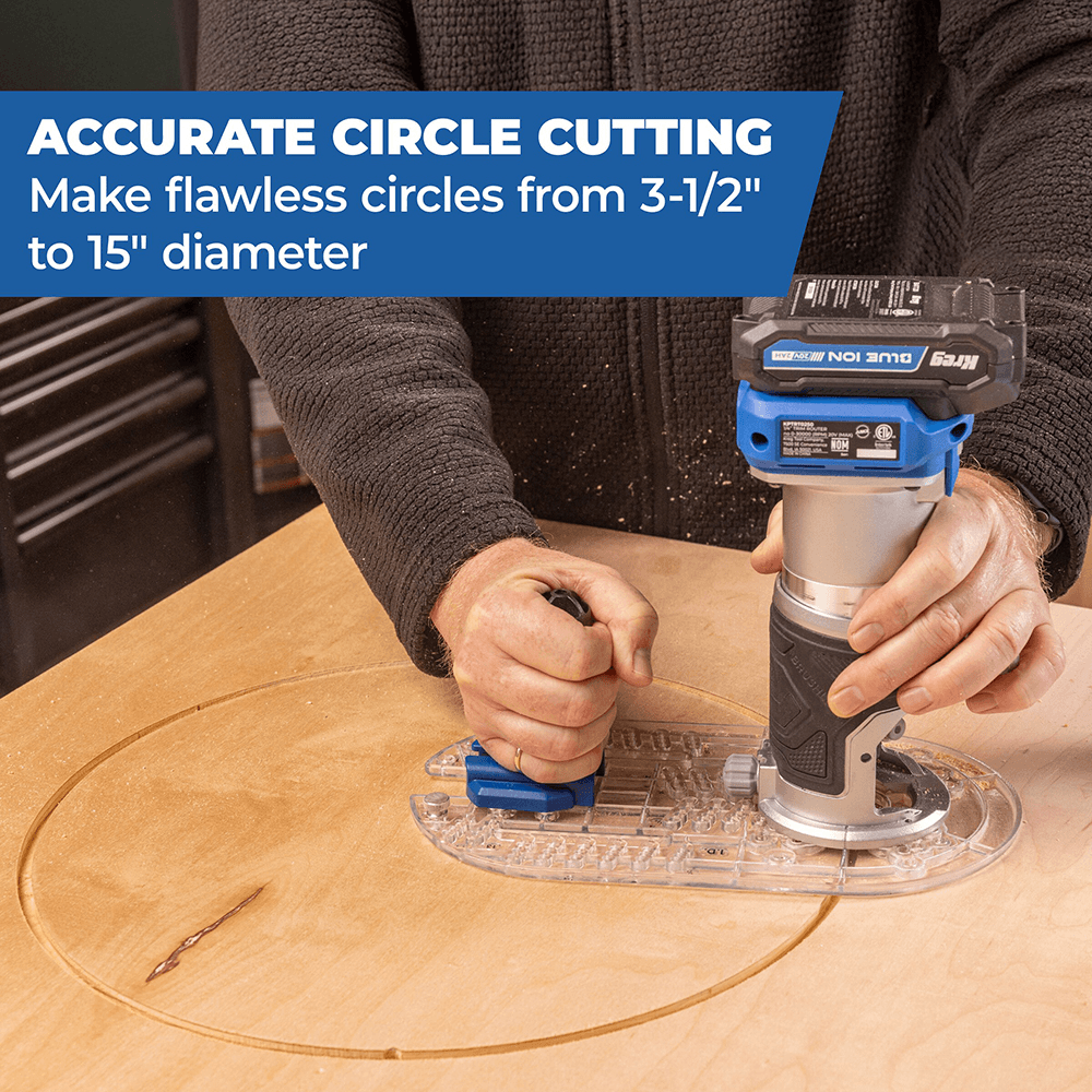 3-1/2" - 15" Trim Router Base Plate Alt 3 - Image