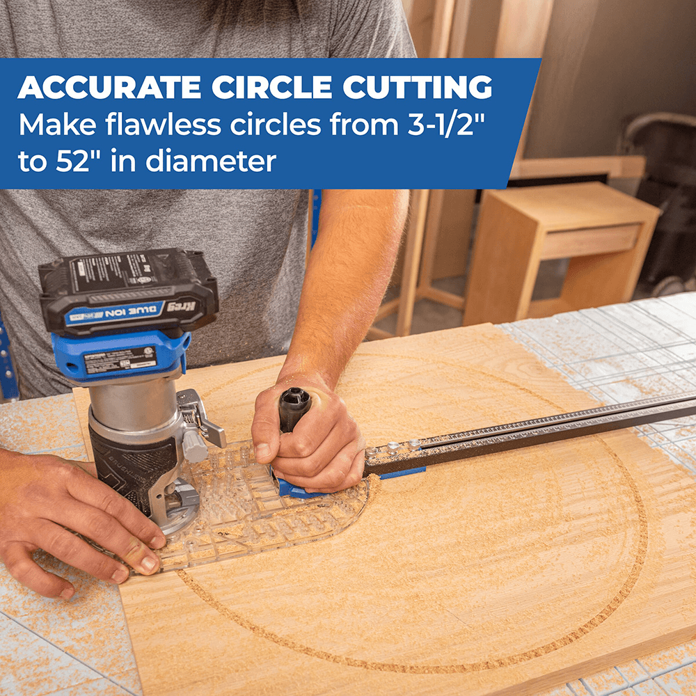 3-1/2" - 52" Trim Router Circle Guide Alt 2 - Image