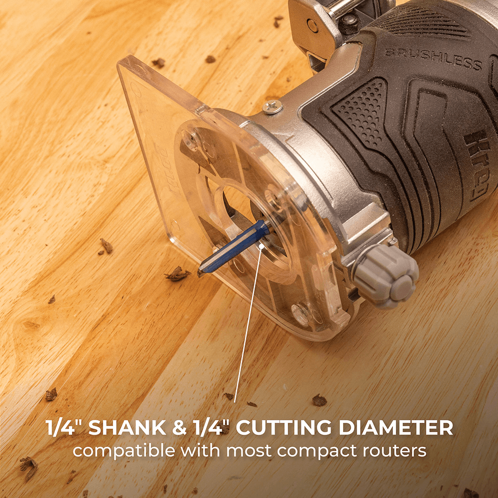 1/4" Straight Mortising Bit, 1/4" Shank Alt 4 - Image