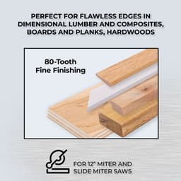 Kreg 12" SureCut™ Fine Finishing 80-Tooth Saw Blade - Image 6
