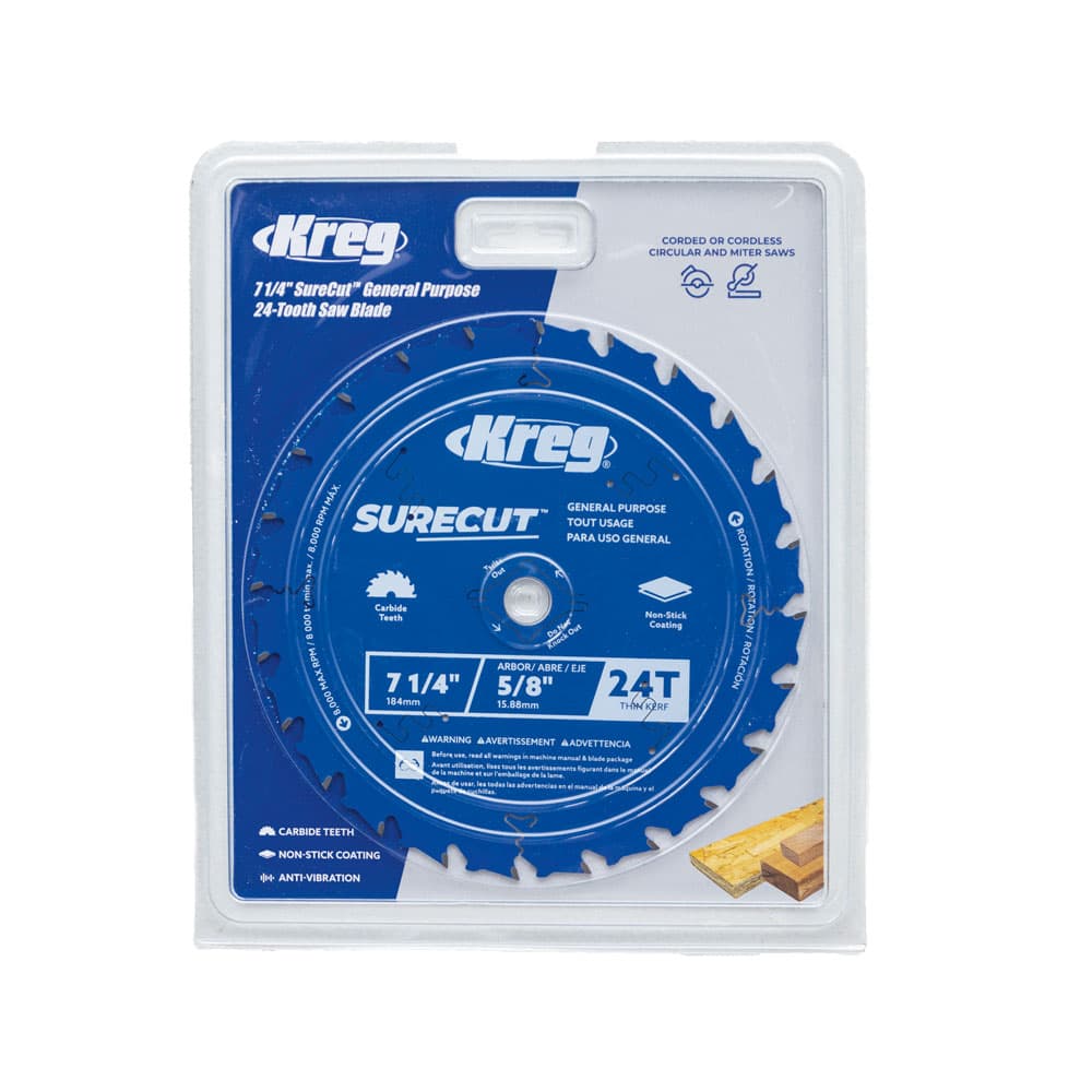 Kreg 7 1/4" SureCut™ General Purpose 40-Tooth Saw Blade - Image 2