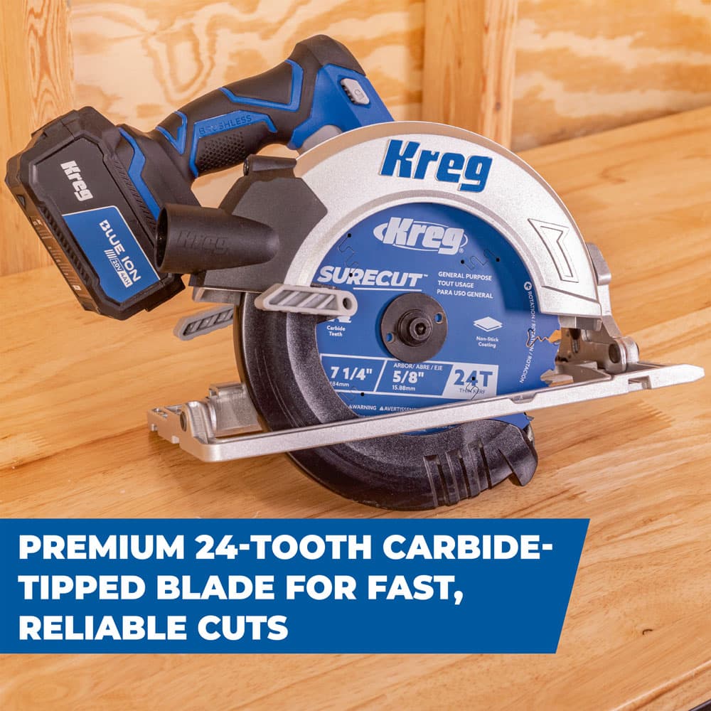 Kreg 7 1/4" SureCut™ General Purpose 40-Tooth Saw Blade - Image 4