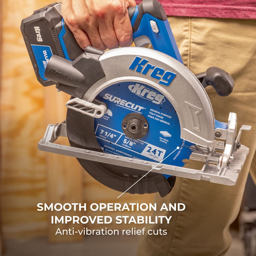 Kreg 7 1/4" SureCut™ General Purpose 40-Tooth Saw Blade - Image 7
