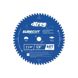 Kreg SureCut™ 7 ¼" 60-Tooth Ultra Fine Finishing Blade - Main Image