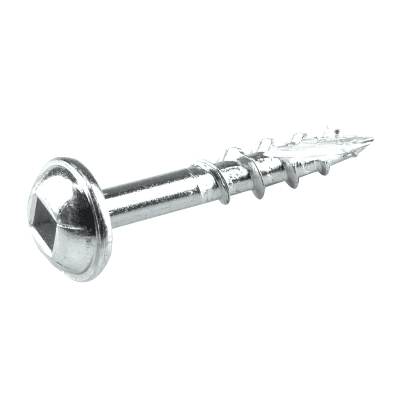#8 x 1-1/4" Maxi-Loc Head Face Frame/Pocket-Hole Screw, Square Drive Coarse Thread and Type 17 Auger Point, Zinc, Box of 1.2 Thousand by Kreg - Alt Image 1