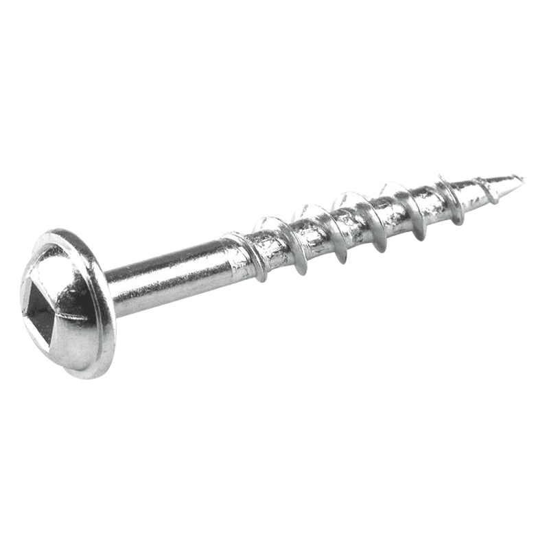 #8 x 1-1/4" Maxi-Loc Head Face Frame/Pocket-Hole Screw, Square Drive Coarse Thread and Type 17 Auger Point, Zinc, Box of 1.2 Thousand by Kreg - Main Image