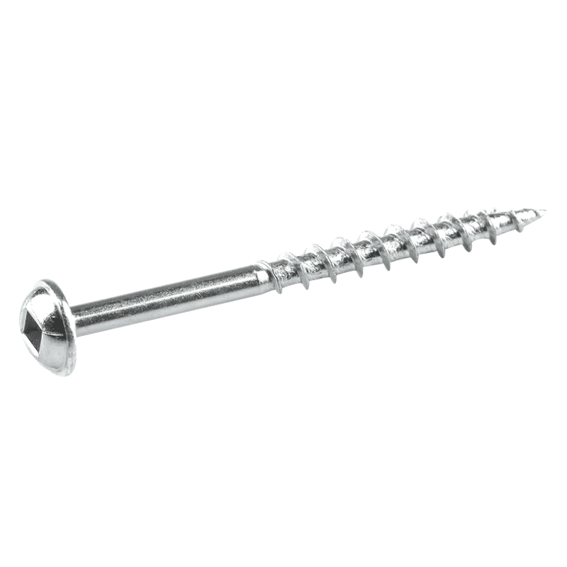 #8 x 2-1/2" Maxi-Loc Head Face Frame/Pocket-Hole Screw, Square Drive Coarse Thread and Type 17 Auger Point, Zinc, Box of 50 by Kreg - Alt Image 1