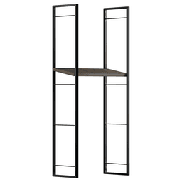Youk 59" x 12-5/8" Ladder Rack, Jet Black Alt 1 - Image