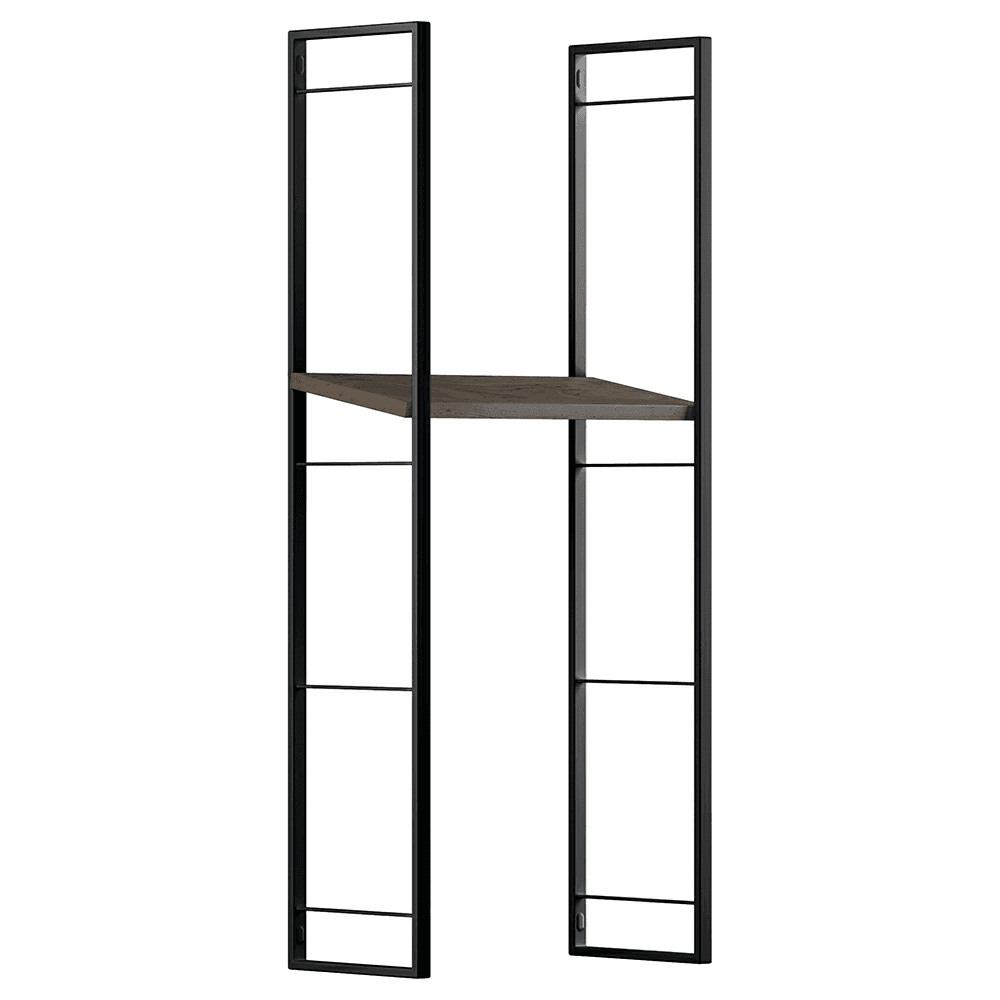 Youk 26-3/8" x 7-7/8" Ladder Rack, Jet Black Alt 1 - Image
