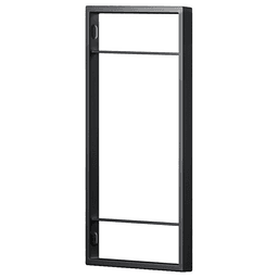 Youk 21-5/8" x 12-5/8" Ladder Rack, Jet Black Main - Image