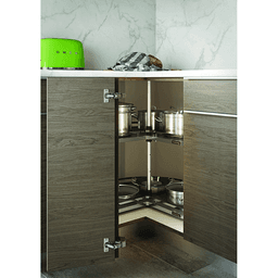 Lazy Susan 25-7/8" - 29-1/4" Adjustable Height Post System, Chrome Main - Image