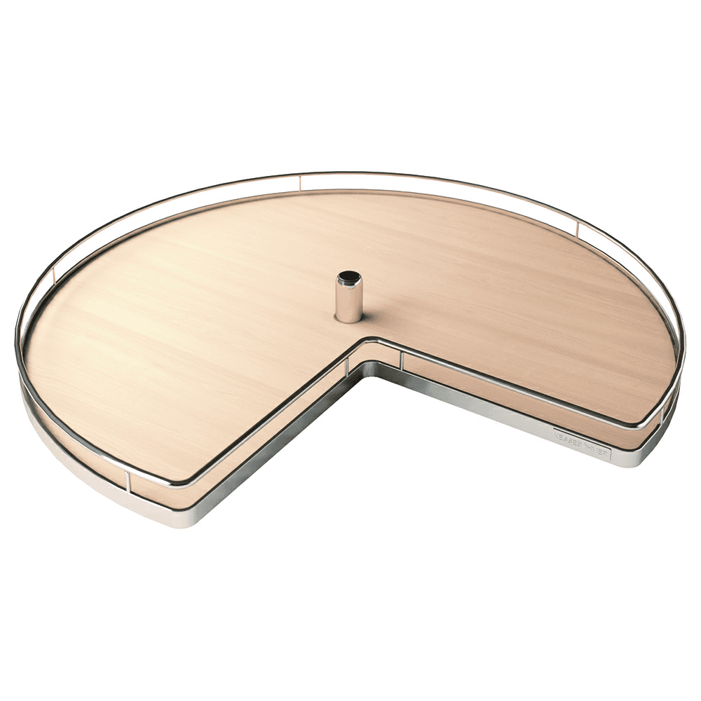 Lazy Susan 28" Shelf Kidney Shaped Corner Arena Classic, Champagne/Maple (2/Piece) Main - Image