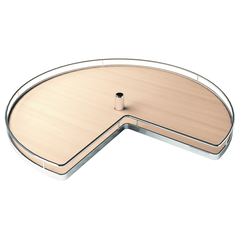 Lazy Susan 28" Shelf Kidney Shaped Corner Arena Classic, Chrome/Anthracite (2/Piece) Main - Image