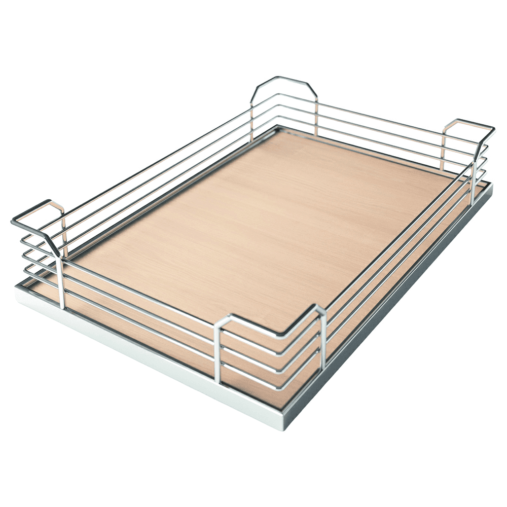 TANDEM 14-7/8" Shelf Solo Tray Set, Chrome/Anthracite (2/Piece) Main - Image