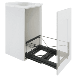 12-1/2" Wide Double Pull Out Frame Only, Anthracite Main - Image