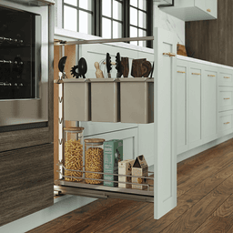6" DISPENSA Base Pull-Out Utility Set, Champagne Main - Image