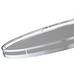 REVO 32" Shelf Arena Tray, Chrome/White (2/Piece) Main - Image