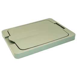 10-1/2" Pull Out Waste Bin Lid Only, Champagne Main - Image