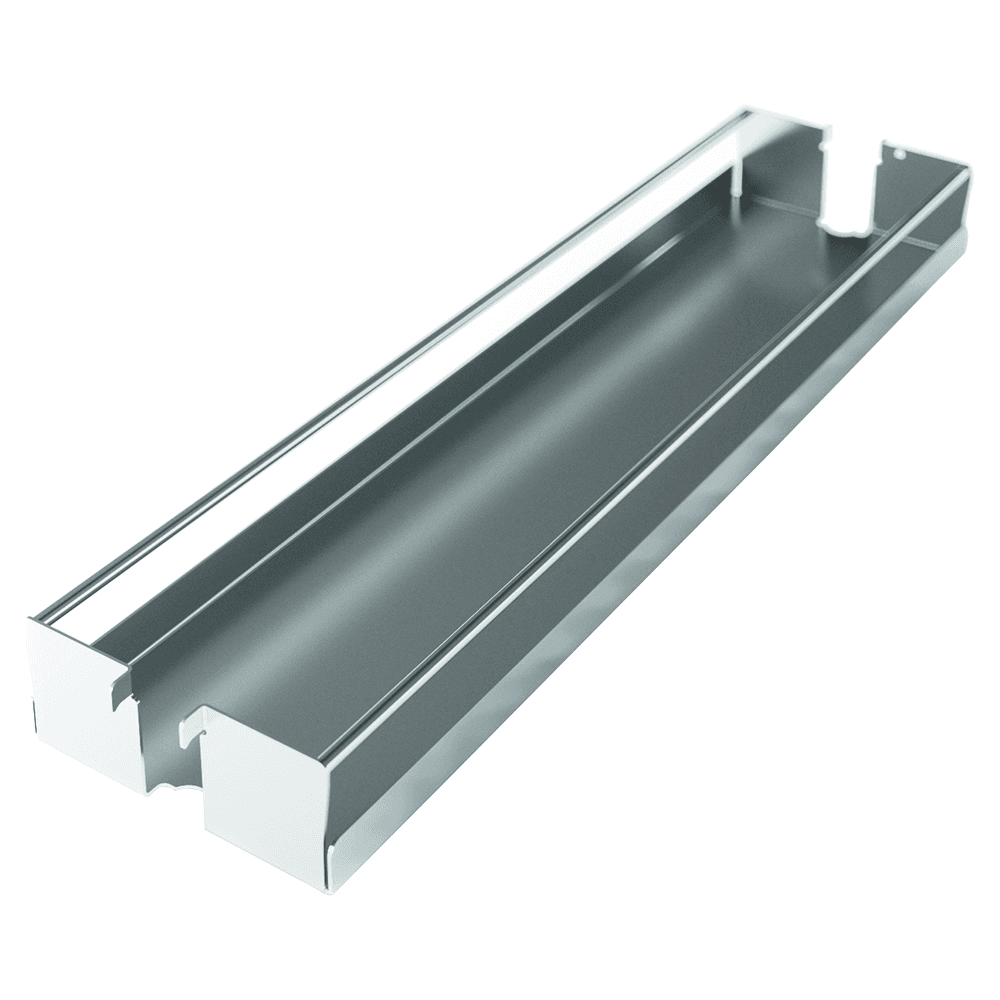 7&quot; DISPENSA Base Pull-Out Baker&#8242;s Tray with Metal Shelf, Silver, 24&quot; - 32&quot; Height Main - Image