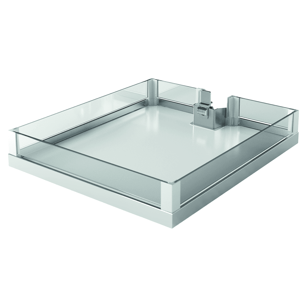 5-Shelf LAVIDO Large Pantry Pull-Out Kit with Soft-Open/Soft-Close/Arena Plus Shelves, Chrome/White, 68-1/8&quot; Height Main - Image