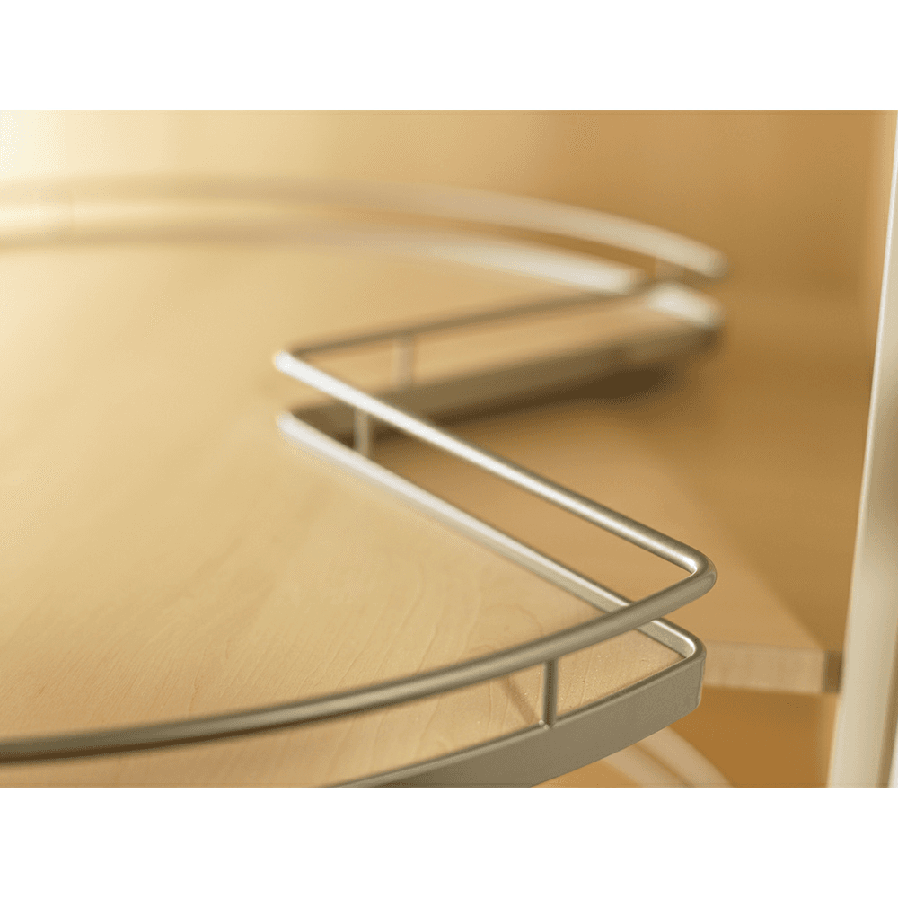 32&quot; Revo Pie-Cut 2-Tray Super Susan Kit with Door Mounting/Arena Plus Classic Shelves, Champagne/Maple Alt 1 - Image