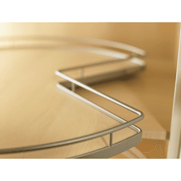 32&quot; Revo Pie-Cut 2-Tray Super Susan Kit with Door Mounting/Arena Plus Classic Shelves, Champagne/Maple Alt 1 - Image