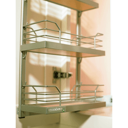 3&quot; 2-Tier/5&quot; 2-Tier Spice Rack Kit with Arena Plus Shelves/Pull-Out, Champagne/Maple Alt 1 - Image