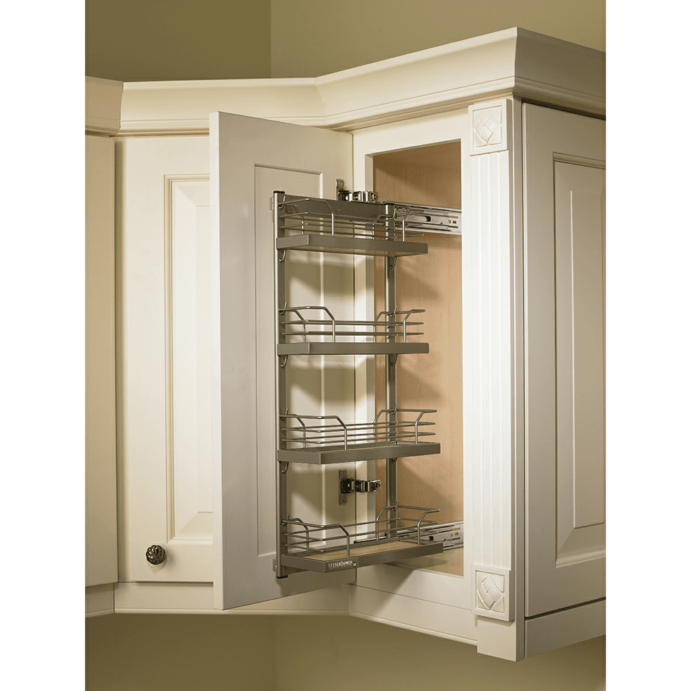 3&quot; 2-Tier/5&quot; 2-Tier Spice Rack Kit with Arena Plus Shelves/Pull-Out, Champagne/Maple Alt 3 - Image
