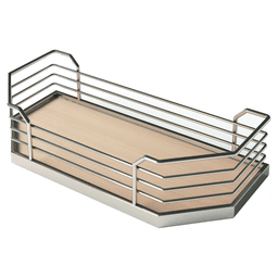 6-Shelf TANDEM Large Pantry Pull-Out Kit with Soft-Open/Soft-Close/Arena Plus Classic Shelves, Chrome/Maple Alt 1 - Image