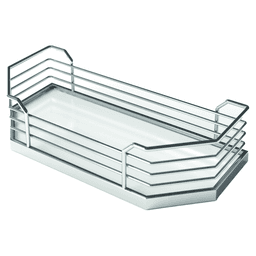 6-Shelf TANDEM Large Pantry Pull-Out Kit with Soft-Open/Soft-Close/Arena Plus Classic Shelves, Chrome/White Alt 1 - Image