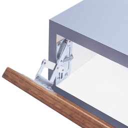2-7/8" Nickel-Plated Spring Loaded Scissor Hinge with Self-Closing - Alt Image 1