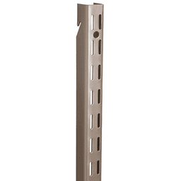 Closet Culture heavy-duty steel pilaster standard in champagne nickel finish