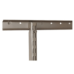 Modular closet system accessories in steel, wire mesh, and wood by Knape and Vogt