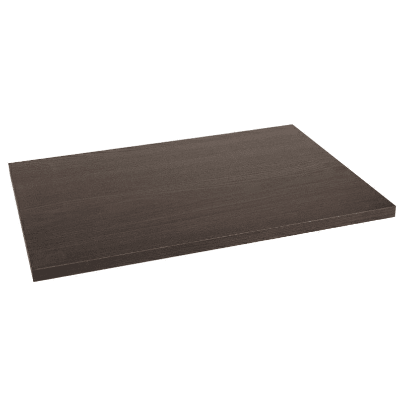 Wood shelf with driftwood finish for Closet Culture shelf bracket