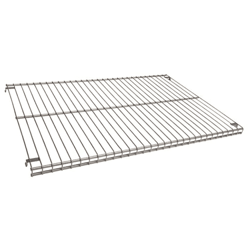 Champagne nickel wire shelf for Closet Culture modular closet system by Knape and Vogt