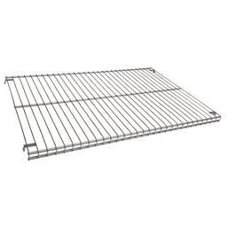 Champagne nickel wire shelf for Closet Culture modular closet system by Knape and Vogt