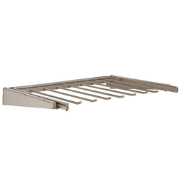Champagne nickel pant rack kit for modular closet system by Knape and Vogt